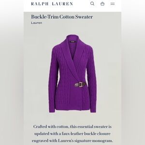 Ralph Lauren Cotton Buckle Sweater